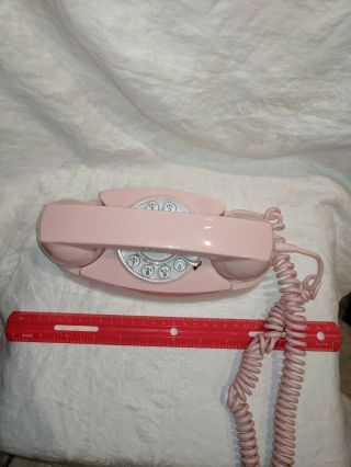 Crosley Pink Princess Phone Push Button With Dial 2005 Cr - 59