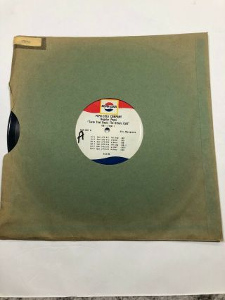 Pepsi - Cola Company Vinyl Record 1967 - Taste That Beats The Other Cold (1)