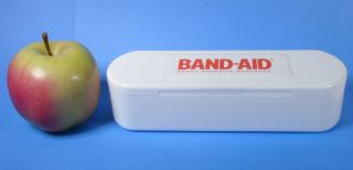 Johnson & Johnson Plastic Band - Aid Bandage Box Compartment Holder 8 " X2.  5 " X2 "