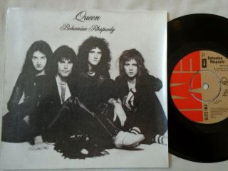 Queen Freddie Mercury - Bohemian Rhapsody 1975 Uk Emi 2375 Ex