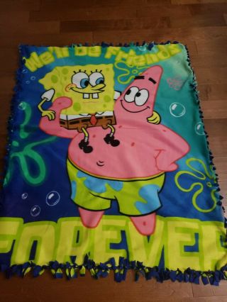 Nickelodeon Spongebob Squarepants Fleece Throw Blanket Plush