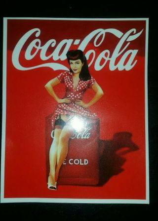 Coca - Cola Pin - Up Sticker | Soft Drinks Decal | Holidays Are Coming
