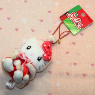 Hello Kitty Keychain Plush Doll Fun Christmas 2018 Universal Studios Usj Limited