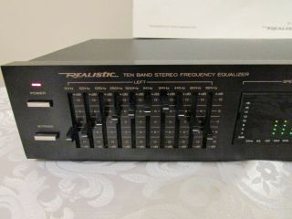 Vintage Realistic Model 31 - 2020A 10 Band Graphic Equalizer 2