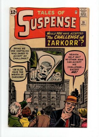 Tales Of Suspense 35 Vintage Marvel Comic Pre - Hero Horror Scifi Silver 12c