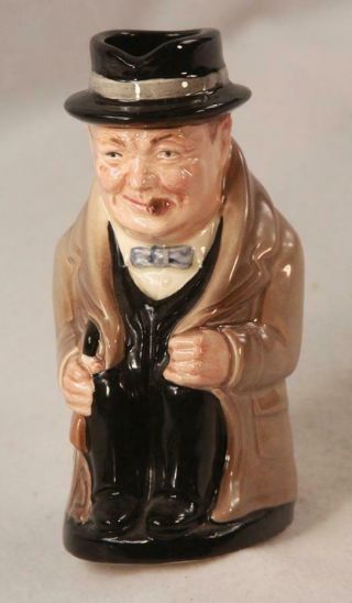 Vintage Royal Doulton Winston Churchill Character Toby Mug 5.  5 " England