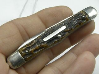 Vintage Remington Umc Pocket Knife - 2 Blades - R 7223 - 3 " Closed