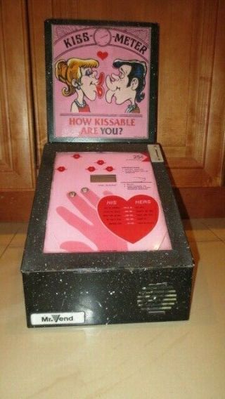 Vintage Mr Vend Kiss Meter Arcade Game