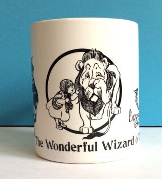 Wonderful Wizard Of Oz Coffee Tea Cup Mug,  Denslow Illustration Baum Book