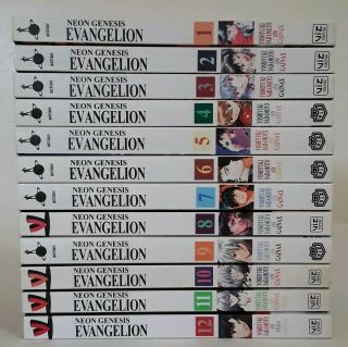 Neon Genesis Evangelion Manga Set Volumes 1 - 12 Viz Graphic Novel/ Action/english