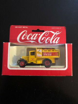 Coca - Cola Die - Cast Metal Toy Vehicle Truck Made In England W/box