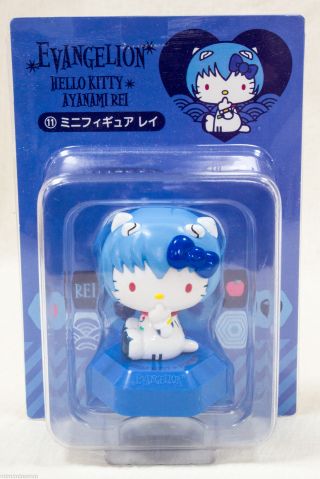 Evangelion Hello Kitty Rei Ayanami Mini Figure Sanrio JAPAN ANIME MANGA 2