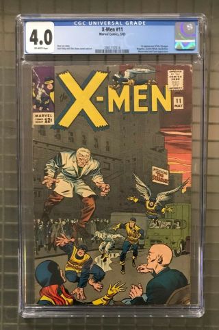 X - Men 11 Marvel Comics 1965 Cgc 4.  0 The Stranger 1st Appearance Magneto Toad,