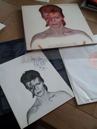 David Bowie X3 Aladdinsane Gatefold Sleeve,  2 Pin Up Albums,  Fan Club.