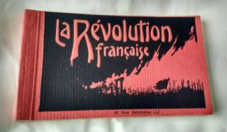 Quirky La Revolution Francaise Book Of 20 French Postcards Vintage France
