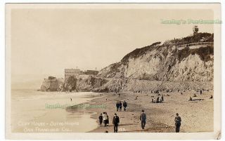 Cliff House & Sutro Heights San Francisco California - C1920 Photo Postcard