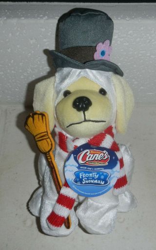 Nwt Raising Canes Chicken Fingers 2018 Plush Puppy Dog Frosty The Snowman