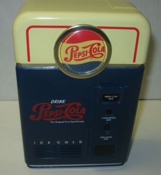 Vintage 1996 Pepsi Cola Vending Machine Coin Sorter Bank Plastic