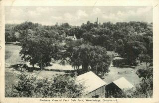 Postcard Birdseye View Of Fern Dale Park,  Woodbridge Ontario Canada,  Posted 1952