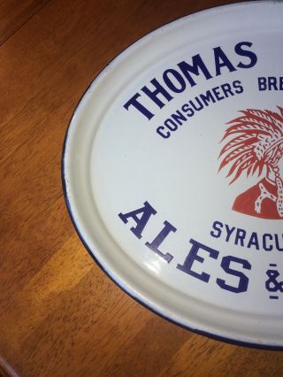Thomas Ryan ' s Consumers Brewing Company Syracuse NY Ales & Beers Porcelain Tray 2