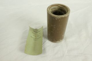 Edison 2 Minute Brown Wax Cylinder Record - 7360
