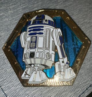 Disney Pin Wdi Droid Le 300 2017 D23 Expo Star Wars R2 - D2 Mog Hexagon