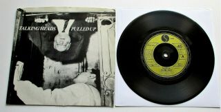 Talking Heads - Pulled Up Uk 1977 Sire Records 7 " Single P/s