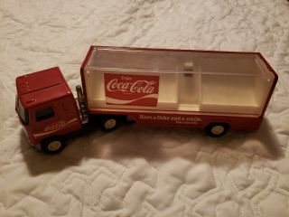 Vintage Buddy L Coca Cola Delivery Truck 70s Metal Tin Toy Japan Parts