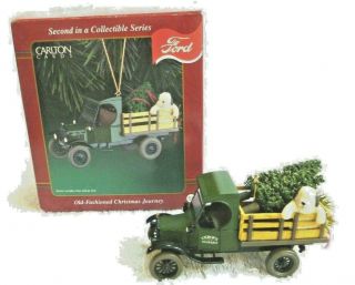 Ukrops Ford Delivery Truck Carlton Cards Heirloom Christmas Ornament 2 Series