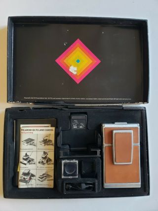 Vintage Polaroid Sx - 70 Land Camera Travel Kit W/tripod Mount & Instructions