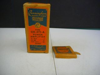 Antique Cunningham Radio Tube Cx - 371 - A Amplifier Filament
