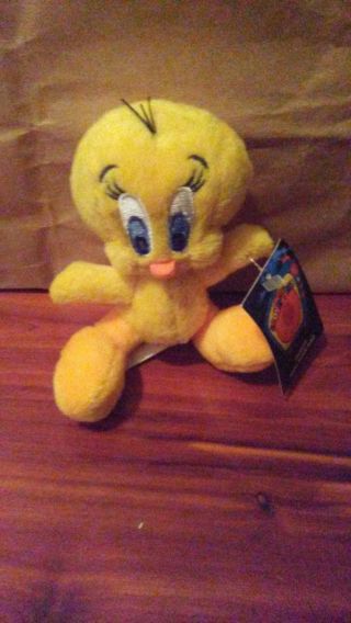 Tweety Bird 1999 Warner Brothers Studio Store Looney Tunes Plush Mini Bean Bag