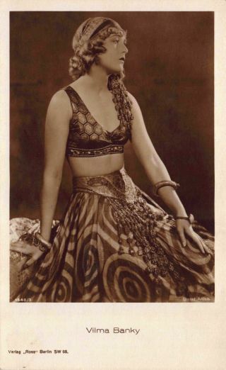 Real Photo Postcard Portrait Of Actress Vilma Banky 121002