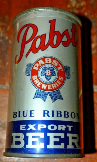 Tough Pabst Blue Ribbon Export Irtp Oi Red Opener Flat Top Beer Can Vanity Lid