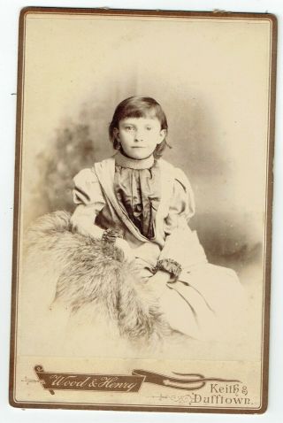 Victorian Cabinet Photo Young Girl Keith & Dufftown Photographer