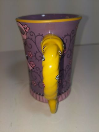 DISNEY PARKS Signature Mug Rapunzel Tangled Embossed Coffee Tea Mug Cup EUC 2