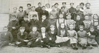 Antique ca.  1900 ' s Elementary School Class Photo 8 