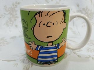 Linus Mug Peanuts By Schultz Coffee Tea Cup 60 Year Anniversary Gibson