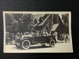 President Harding Pacastello Idaho Real Photo June 28,  1923,  Driving Down Main S