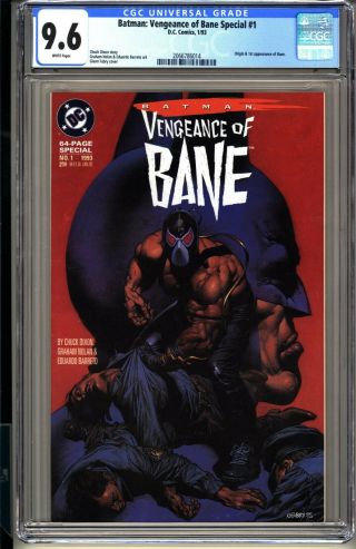 Vengeance Of Bane 1 Cgc 9.  6 Wp Nm,  Dc Comics 1993 1st App Batman 1st Print