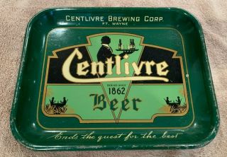 Centlivre " Black Americana Waiter " Beer Tray - Fort Wayne,  Indiana - Classic