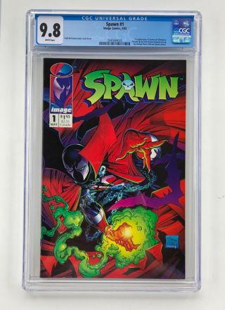 Spawn 1 Cgc 9.  8 White Pages Image Comic Book Mo8 - 189