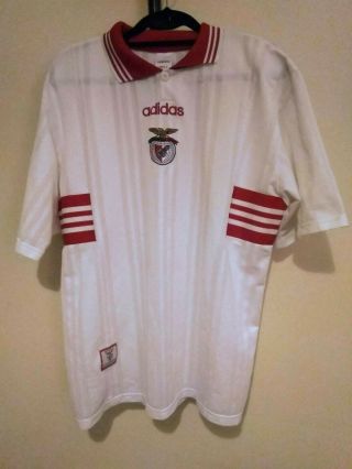 Sl Benfica Away Shirt 1997/1998 - Large - Vintage Adidas Football