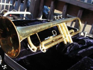 Vintage Conn 15 - B Director Trumpet Raw Brass Ca.  1968