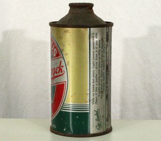 BEVERWYCK FAMOUS BBBB ALE LOW PROFILE IRTP CONE TOP BEER CAN ALBANY,  YORK NY 2