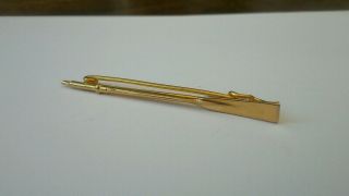 Vintage gold plated rowing oar brooch tie pin Henley Royal Regatta medal badge 2