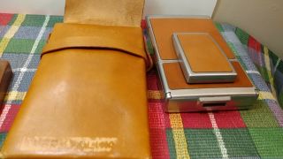 Vintage Polaroid Sx - 70 Folding Land Camera In Leather Case Others Too