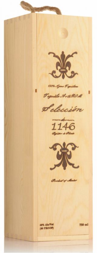 Artenom Seleccion 1146 Anejo 100 Blue Agave Tequila Wooden Box -
