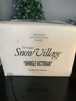 Dept 56 Snow Village American Architecture Series " Shingle Victorian " House