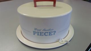 Want Another Piece Metal Cake Carrier